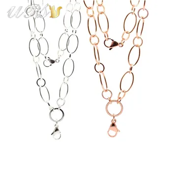 5 PCS 32''(80cm) Silver color-plated Large Flat Oval Link Custom Chain Floating Locket Chain Memory Locket Pendant Necklace
5 PCS 32''(80cm) Silver color-plated Large Flat Oval Link Custom Chain Floating Locket Chain Memory Locket Pendant Necklace