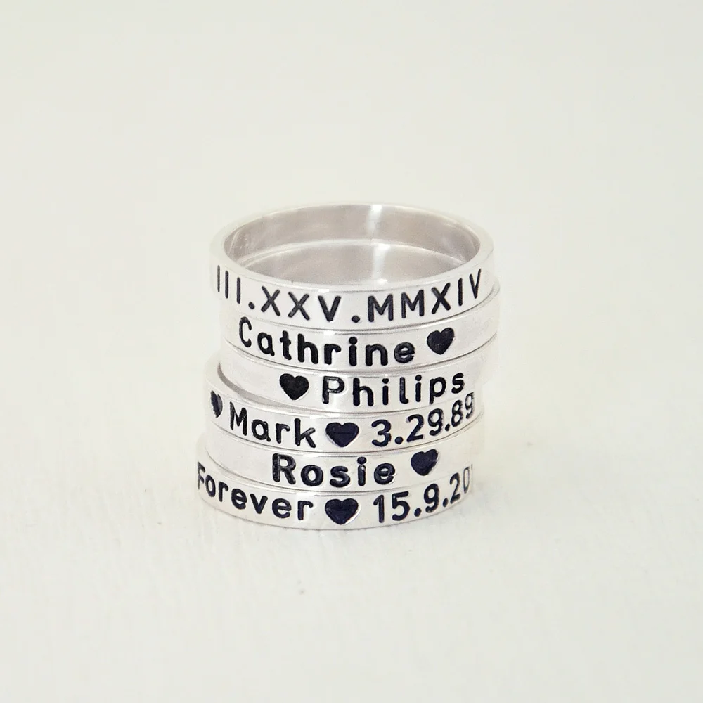 Personalized Engraved Name Ring Engagement Anniversary Gift for Her, Custom Roman Numeral Ring, Personalized Valentines Gift
Personalized Engraved Name Ring Engagement Anniversary Gift for Her, Custom Roman Numeral Ring, Personalized Valentines Gift