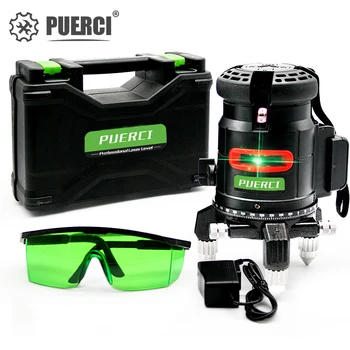 PUERCI 360 Degrees Rotary 5 Line 6 Points Laser Level Vertical & Horizontal 3D Automatic Self Leveling With Outdoor Mode
PUERCI 360 Degrees Rotary 5 Line 6 Points Laser Level Vertical & Horizontal 3D Automatic Self Leveling With Outdoor Mode