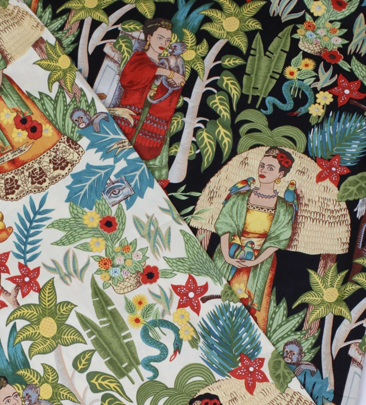 Retro European style hand made DIY fabric elastic twill printing poplin fabric Freda Garden
Retro European style hand made DIY fabric elastic twill printing poplin fabric Freda Garden