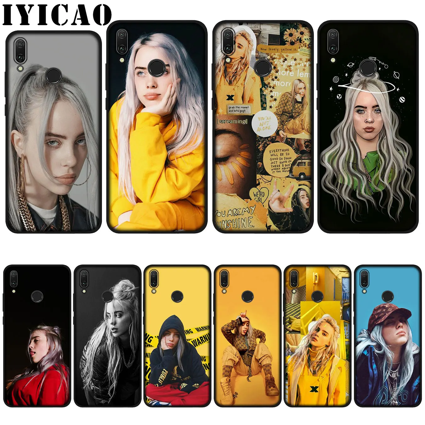 IYICAO Billie Eilish Hot Music Singer Soft Case for Huawei P20 Pro P10 P8 P9 P30 Lite Mini 2017 P Smart 2019 Cover
IYICAO Billie Eilish Hot Music Singer Soft Case for Huawei P20 Pro P10 P8 P9 P30 Lite Mini 2017 P Smart 2019 Cover