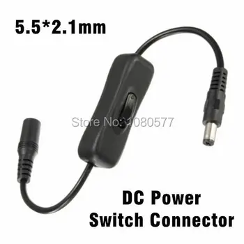 10pcs/lot 2.1x5.5mm for DC In Line Power Cable Connector Jack Wire With ON OFF Switch For LED Strip Light 12V 1A
10pcs/lot 2.1x5.5mm for DC In Line Power Cable Connector Jack Wire With ON OFF Switch For LED Strip Light 12V 1A