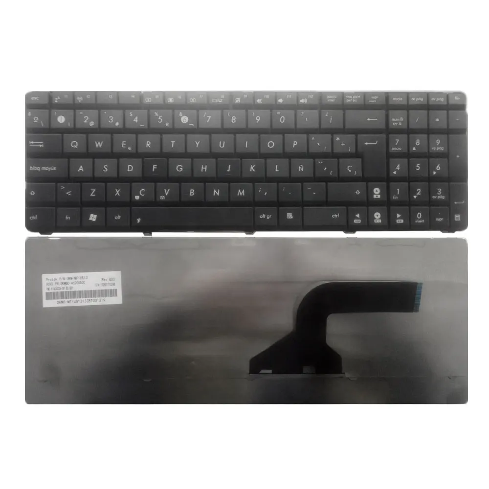 SP Spanish Laptop keyboard for Asus N50 N53S N53SV K52F K53S K53SV K72F K52 A53 A52J U50 G51 N51 N52 N53 G73 keyboard
SP Spanish Laptop keyboard for Asus N50 N53S N53SV K52F K53S K53SV K72F K52 A53 A52J U50 G51 N51 N52 N53 G73 keyboard