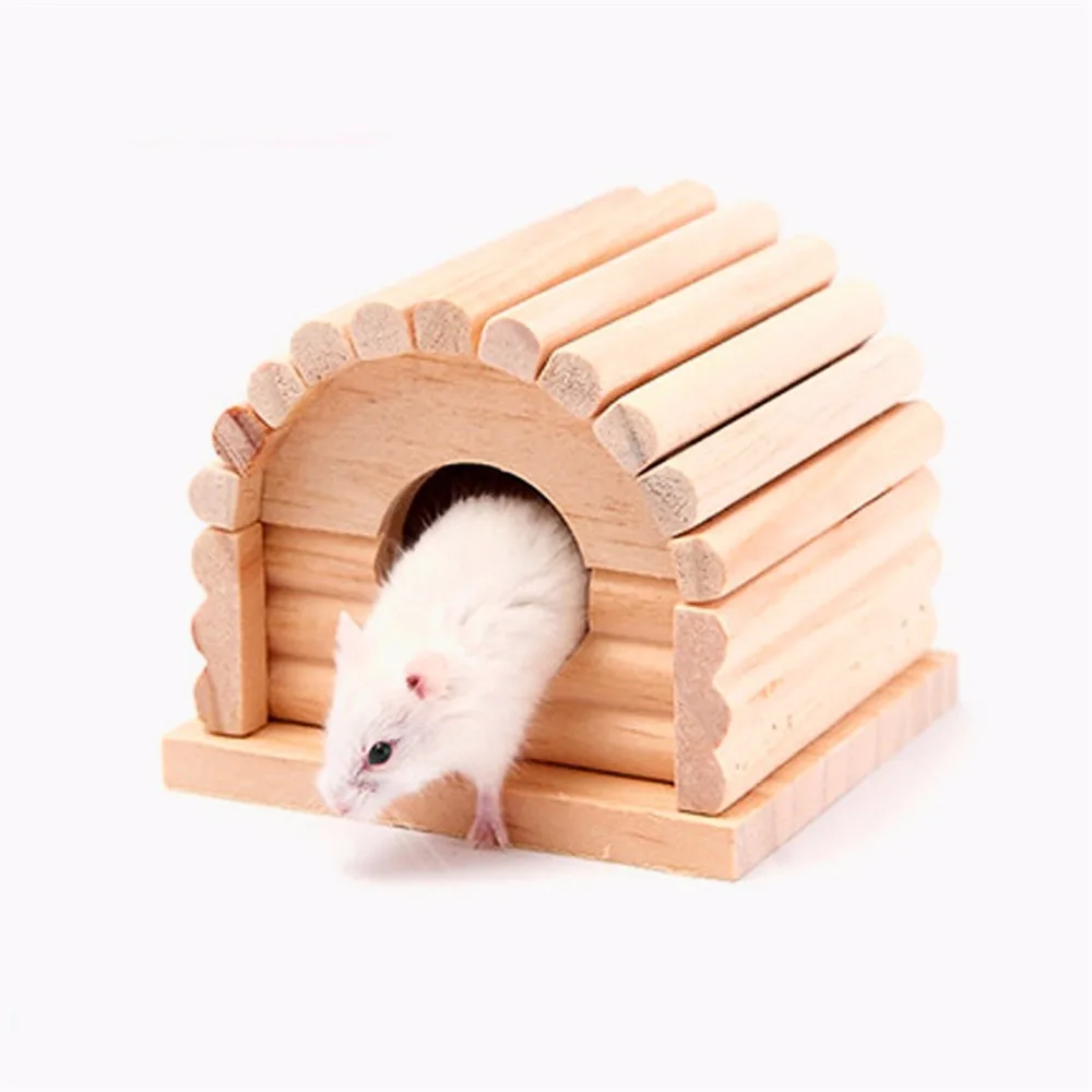 Распродажа домашних животных Кролик Хомяк маленький дом кровать дерево Мышь