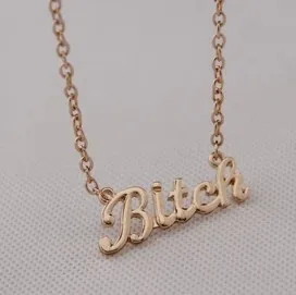 Timlee N182 Free Shipping,Fashion Punk Bitch Letter Alloy Pendant Necklaces,Jewelry Wholesale
Timlee N182 Free Shipping,Fashion Punk Bitch Letter Alloy Pendant Necklaces,Jewelry Wholesale
