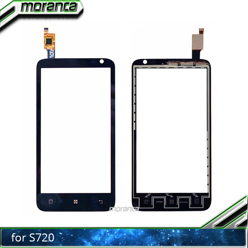moranca 4.5'' Touchscreen for Lenovo S720 S 720 Touch Screen Front Glass Digitizer Panel Lens Sensor Replacement Parts