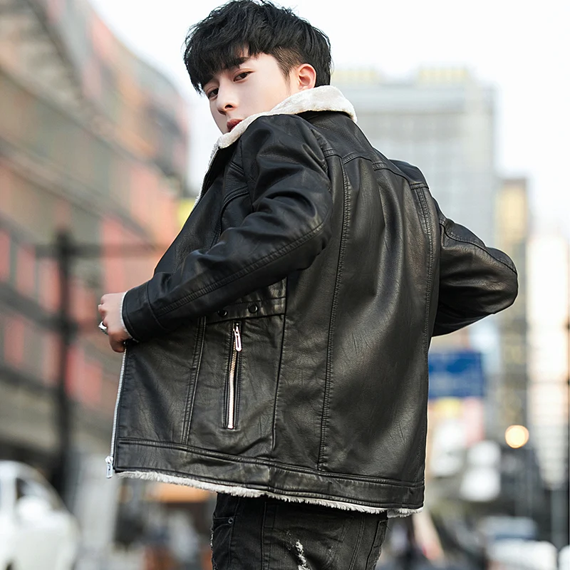 Men Leather Jacket Men Winter Fashion Coat Sheepskin Coat For Men Stylish Men's Leather Jackets Male Zipper Moto Jacket W40FG21
Men Leather Jacket Men Winter Fashion Coat Sheepskin Coat For Men Stylish Men's Leather Jackets Male Zipper Moto Jacket W40FG21