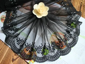 7" 18cm wide-5yards/lot DIY Craft Black EmbroidereyFloral Tulle Lace Trim Victorian Elegance
7" 18cm wide-5yards/lot DIY Craft Black EmbroidereyFloral Tulle Lace Trim Victorian Elegance
