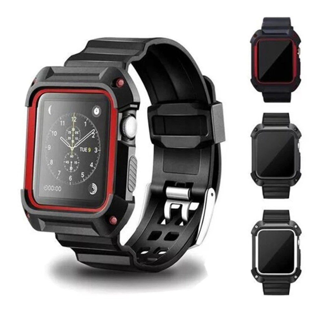 CRESTED Sport strap For apple watch band 4 3 case iwatch band 42mm/38mm 44mm 40mm correa pulseira bracelet belt Protective cover
CRESTED Sport strap For apple watch band 4 3 case iwatch band 42mm/38mm 44mm 40mm correa pulseira bracelet belt Protective cover