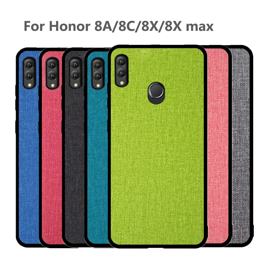 For Huawei Honor 8A Case 8X 8C Cover Luxury Fabric Silicone Edge TPU Coque PC Hard Back Case for Huawei Honor 8X Max case
For Huawei Honor 8A Case 8X 8C Cover Luxury Fabric Silicone Edge TPU Coque PC Hard Back Case for Huawei Honor 8X Max case