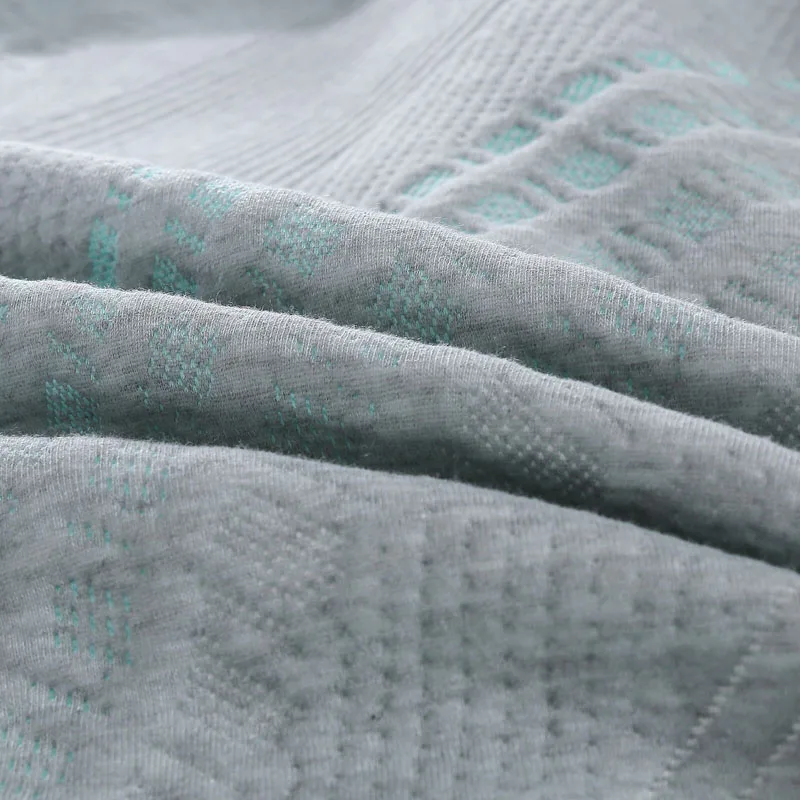 Waliicorners Luxury Knitted Cotton 3 Pieces Bedspread Comforter Set King Queen Size Bed Cover Set Mattress Topper Blanket With Pillowcases 69 HTB16NKZaBiE3KVjSZFMq6zQhVXaM