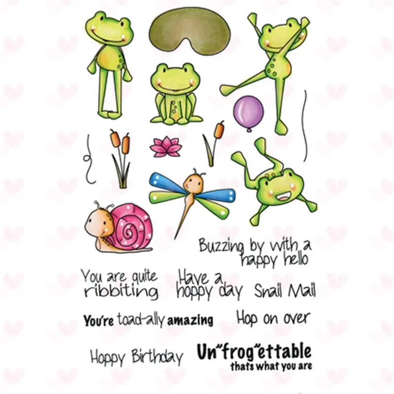 Frog snail pattern Stamp Scrapbooking New Alphabet Stamp Embossing Craft Silicone Transparent Stamps
Frog snail pattern Stamp Scrapbooking New Alphabet Stamp Embossing Craft Silicone Transparent Stamps