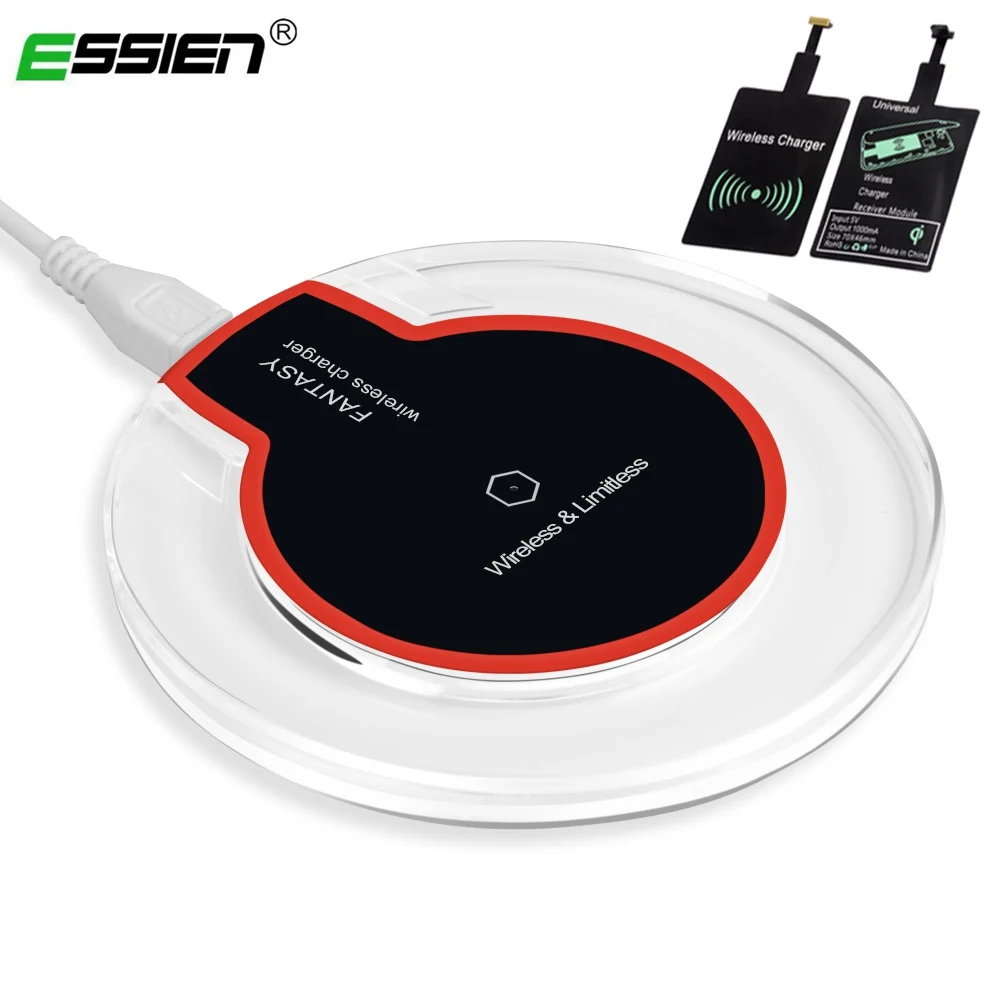 Essien Qi Wireless Charger Led Adapter Fast Charging Pad For iPhone Xs X 7 8 6s Plus Samsung Huawei Mate 20 Pro Wireless Charger
Essien Qi Wireless Charger Led Adapter Fast Charging Pad For iPhone Xs X 7 8 6s Plus Samsung Huawei Mate 20 Pro Wireless Charger