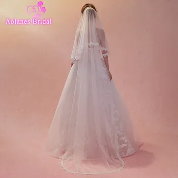 AOLANES 2018 New Arrival 3M Long Nature White Lace Edge Cathedral Wedding Bride Veil One-layer Bridal Veils Wedding Accessories
AOLANES 2018 New Arrival 3M Long Nature White Lace Edge Cathedral Wedding Bride Veil One-layer Bridal Veils Wedding Accessories