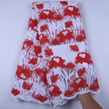 African Tulle Lace Fabric 2019 High High Quality Lace Material White Red French Embroidery Milk Silk Nigeria Lace Fabric Y1567
African Tulle Lace Fabric 2019 High High Quality Lace Material White Red French Embroidery Milk Silk Nigeria Lace Fabric Y1567