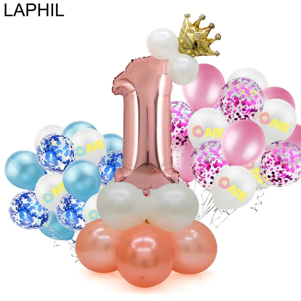 LAPHIL 1st Birthday Party Balloons Blue Pink Latex Air Balloon My First Birthday Party Decorations Kids ONE Year Party Supplies
LAPHIL 1st Birthday Party Balloons Blue Pink Latex Air Balloon My First Birthday Party Decorations Kids ONE Year Party Supplies