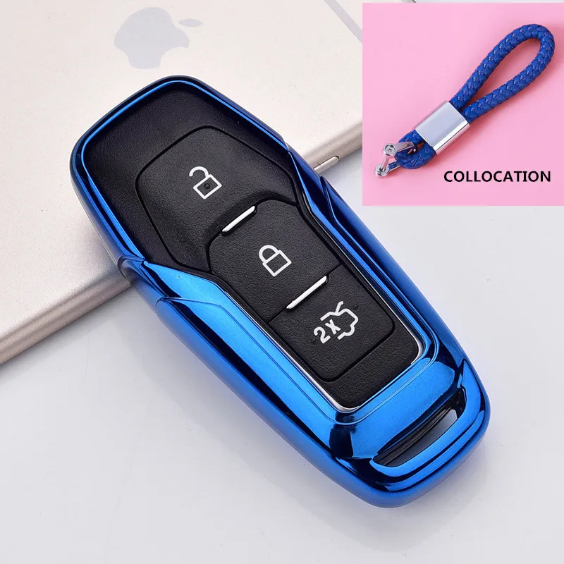 New Soft TPU Key Cover For Ford F-150 Mondeo Galaxy S-Max Explorer Ranger 2015~2018 Car Key Protection keychain Auto Accessorise
New Soft TPU Key Cover For Ford F-150 Mondeo Galaxy S-Max Explorer Ranger 2015~2018 Car Key Protection keychain Auto Accessorise