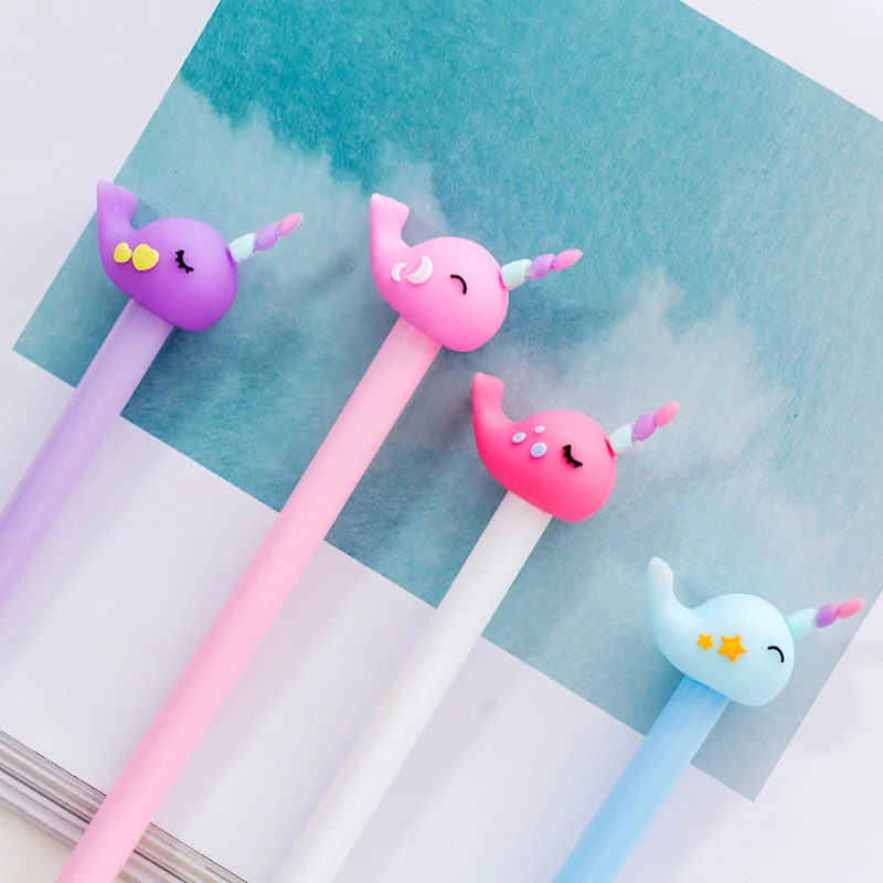 0.5mm Kawaii Plastic Creative Gel Pen Cartoon Whale Neutral Pens for School Writing Office Supplies Pen Cute Korean Stationery
0.5mm Kawaii Plastic Creative Gel Pen Cartoon Whale Neutral Pens for School Writing Office Supplies Pen Cute Korean Stationery
