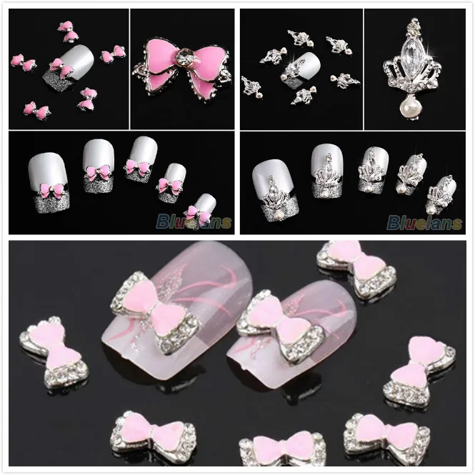 10pcs 3D Silver Crown / Bow Tie Butterfly Crystal Rhinestone Alloy Nail Art Glitters DIY Decoration Sale 05AP 7GZ8
10pcs 3D Silver Crown / Bow Tie Butterfly Crystal Rhinestone Alloy Nail Art Glitters DIY Decoration Sale 05AP 7GZ8