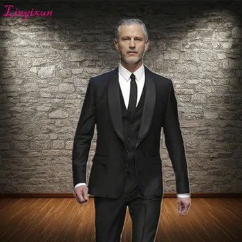 Linyixun 2018 costume homme tuxedo black Men suit terno masculino Wedding suits Groom For mens suits men smoking masculino
Linyixun 2018 costume homme tuxedo black Men suit terno masculino Wedding suits Groom For mens suits men smoking masculino