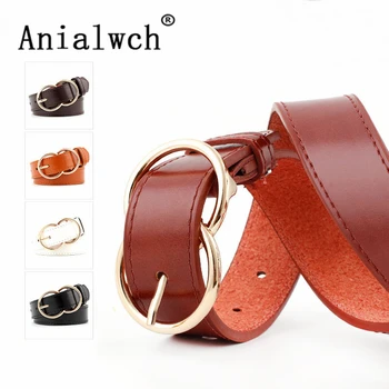 110x2.9cm New lady Punk Female Gold Double Ring Pin Buckle Leather Belt for Women Trousers Dress wide woman belts white N070
110x2.9cm New lady Punk Female Gold Double Ring Pin Buckle Leather Belt for Women Trousers Dress wide woman belts white N070