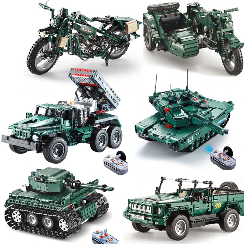Compatible with legoings World Motorcycle Technic Military Remote Control RC Building Block Weapon Army Technic Series
Compatible with legoings World Motorcycle Technic Military Remote Control RC Building Block Weapon Army Technic Series