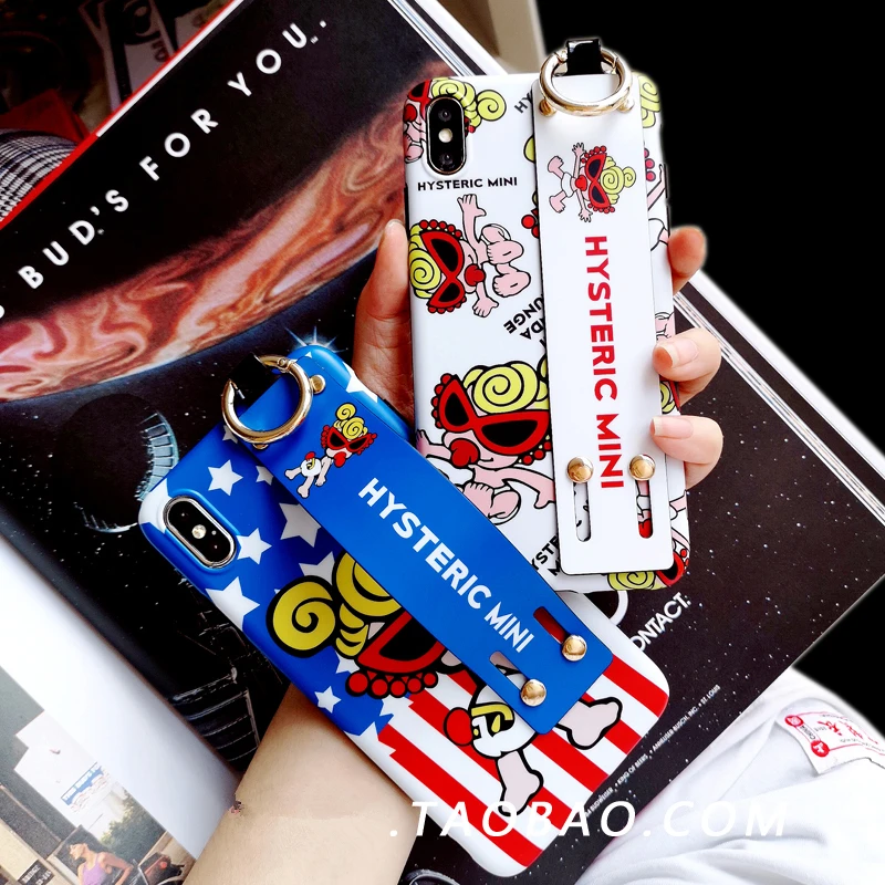 Luxury Japan Tide Brand hysteric mini silicone case for iphone 7 8 6 S plus X XR XS Max supreman baby Wrist support holder cover
Luxury Japan Tide Brand hysteric mini silicone case for iphone 7 8 6 S plus X XR XS Max supreman baby Wrist support holder cover