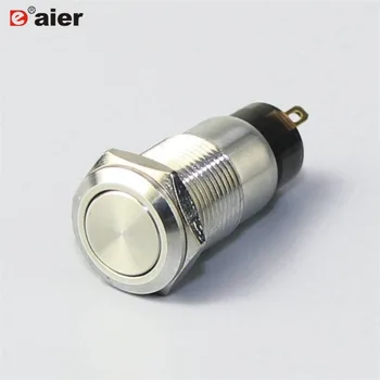 40PCS GQ12F-10L 12mm flat button 2P SPST latching metal waterproof push button switch with solder terminals
40PCS GQ12F-10L 12mm flat button 2P SPST latching metal waterproof push button switch with solder terminals