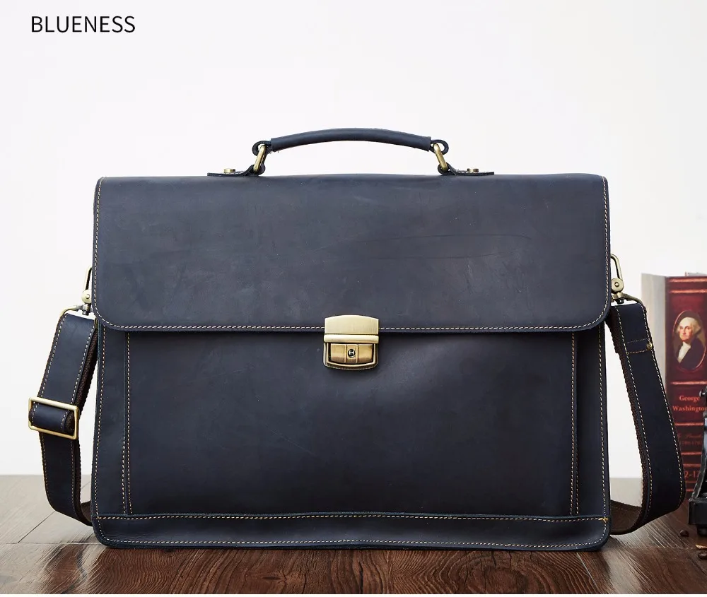 Business Satchel Briefcase For Laptop