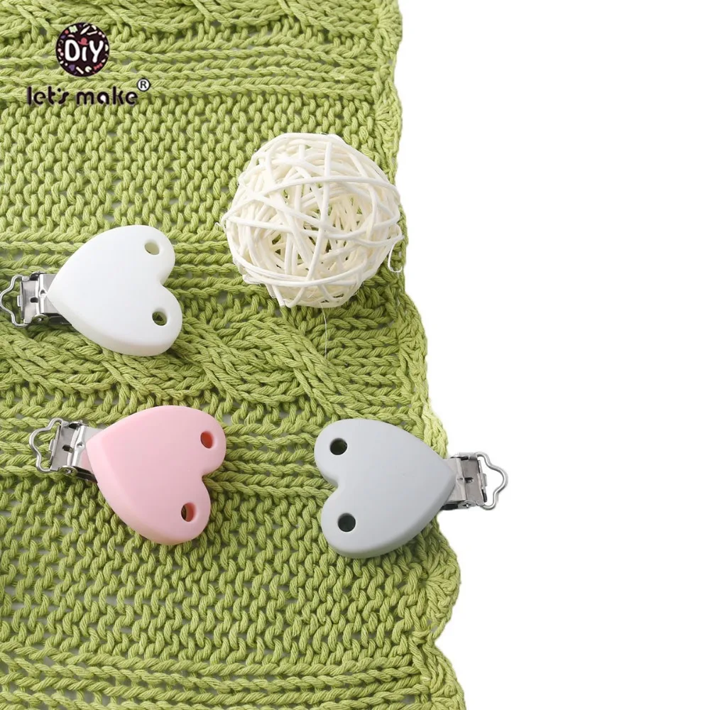 Let's Make Baby Teether 2pc Pacifier Clip Heart With Double Hole Stainless Steel Food Grade Silicone Teether Teething Toys Gifts
Let's Make Baby Teether 2pc Pacifier Clip Heart With Double Hole Stainless Steel Food Grade Silicone Teether Teething Toys Gifts