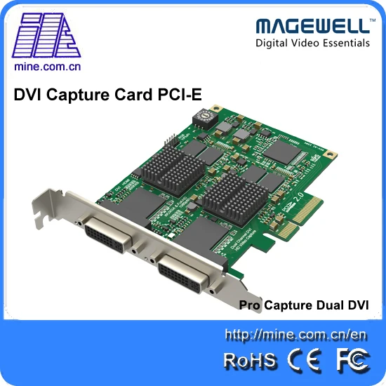 Brand New Two Channel HD Video Capture DVI Input Magewell Pro Capture Dual DVI PCIe 2.0 Card
Brand New Two Channel HD Video Capture DVI Input Magewell Pro Capture Dual DVI PCIe 2.0 Card