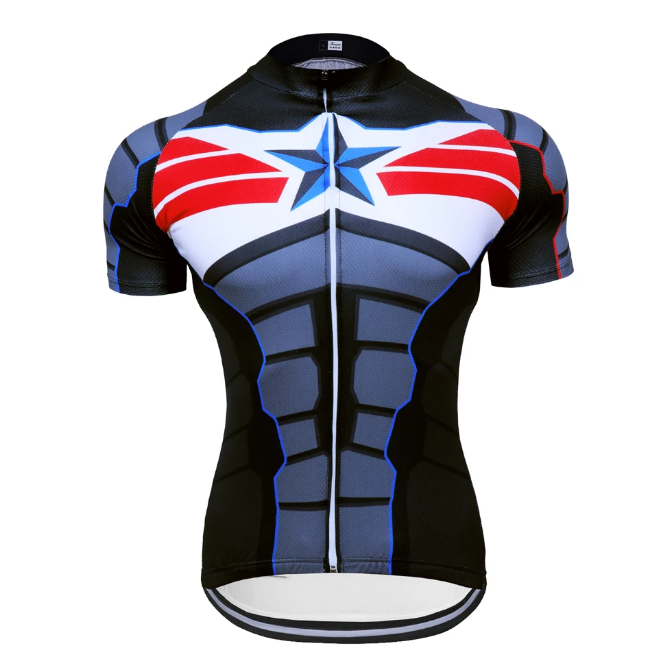 IRONANT Men Cycling Jersey 2018 Pro Team Short Sleeve Maillot Bike Tops Summer Racing Cycling Clothing Captain America Black
IRONANT Men Cycling Jersey 2018 Pro Team Short Sleeve Maillot Bike Tops Summer Racing Cycling Clothing Captain America Black