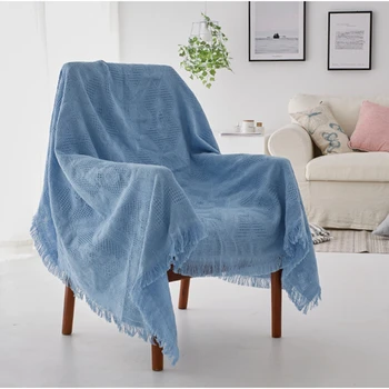 High Quality Rhombic Style Knitting Sofa Towel Thread Blankets Solid Color Soft Throw Tablecloth Shawl Bedding Home Decorative
High Quality Rhombic Style Knitting Sofa Towel Thread Blankets Solid Color Soft Throw Tablecloth Shawl Bedding Home Decorative