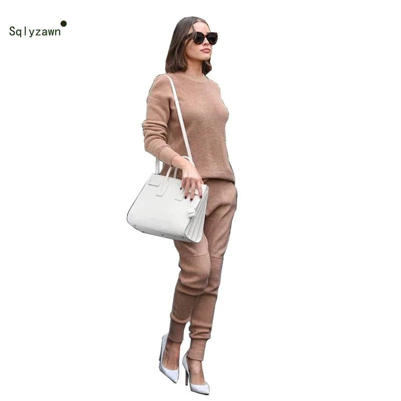 Woman Cotton Knitted Suit Soft Warm Winter Suit Female Pullover Sweater & Pant 2 Piece Set Knit Pant Sporting Tracksuit Oversize
Woman Cotton Knitted Suit Soft Warm Winter Suit Female Pullover Sweater & Pant 2 Piece Set Knit Pant Sporting Tracksuit Oversize