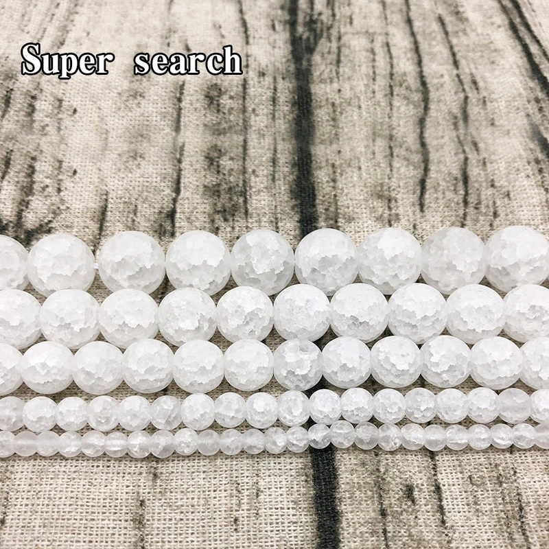Free shipping Natural Dull Polish Matte White snow Cracked Crystal Frosted Round loose Beads16" Strand4 6 8 10 12MM
Free shipping Natural Dull Polish Matte White snow Cracked Crystal Frosted Round loose Beads16" Strand4 6 8 10 12MM