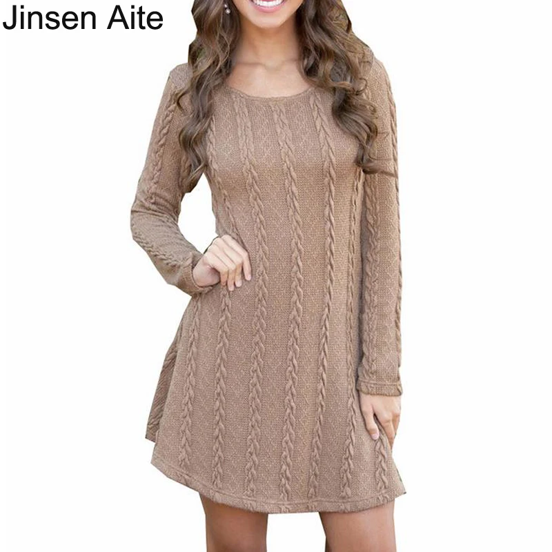 Jinsen Aite Plus Size 5XL Vintage A-Line Winter Women's Sweater Dresses Loose O-Neck Autumn Large Size Long Sleeve Knitted JS671
Jinsen Aite Plus Size 5XL Vintage A-Line Winter Women's Sweater Dresses Loose O-Neck Autumn Large Size Long Sleeve Knitted JS671