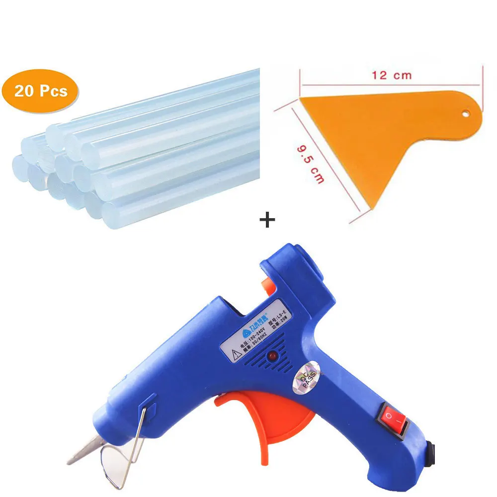 Removable Anti-hot Cover Glue Gun Kit with 20pcs Glue Sticks for DIY Small Craft Projects Sealing and Quick Daily Car Repairs
Removable Anti-hot Cover Glue Gun Kit with 20pcs Glue Sticks for DIY Small Craft Projects Sealing and Quick Daily Car Repairs