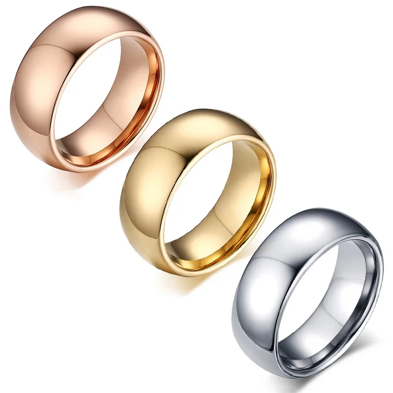 Tungsten Carbide Men Rings Rose Gold Silver Simple Classics Polished Finish Top Quality for Wedding Rings Girl Boy Jewelry Gift
Tungsten Carbide Men Rings Rose Gold Silver Simple Classics Polished Finish Top Quality for Wedding Rings Girl Boy Jewelry Gift