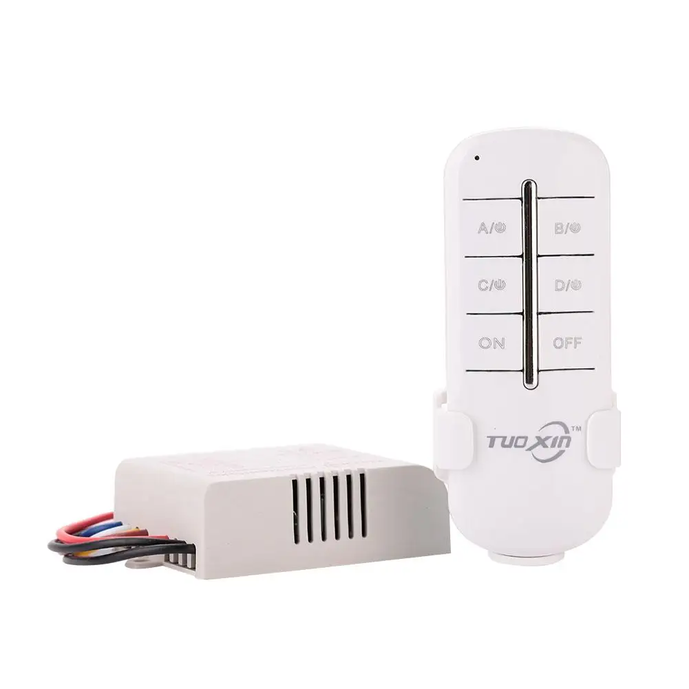 AC 110V 4 Channels Way Digital Wireless Light Lamp Home Wall Corridor Switch Splitter Box Remote Control
AC 110V 4 Channels Way Digital Wireless Light Lamp Home Wall Corridor Switch Splitter Box Remote Control