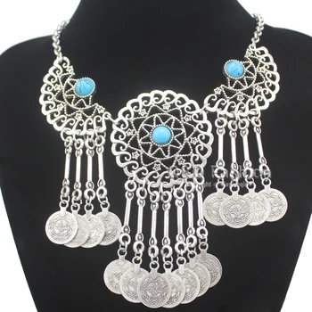 Vintage Silver Plated Sun Moon Star Filigree Coins Fringe Banjara Kuchi Gypsy Necklace Jewelry New
Vintage Silver Plated Sun Moon Star Filigree Coins Fringe Banjara Kuchi Gypsy Necklace Jewelry New