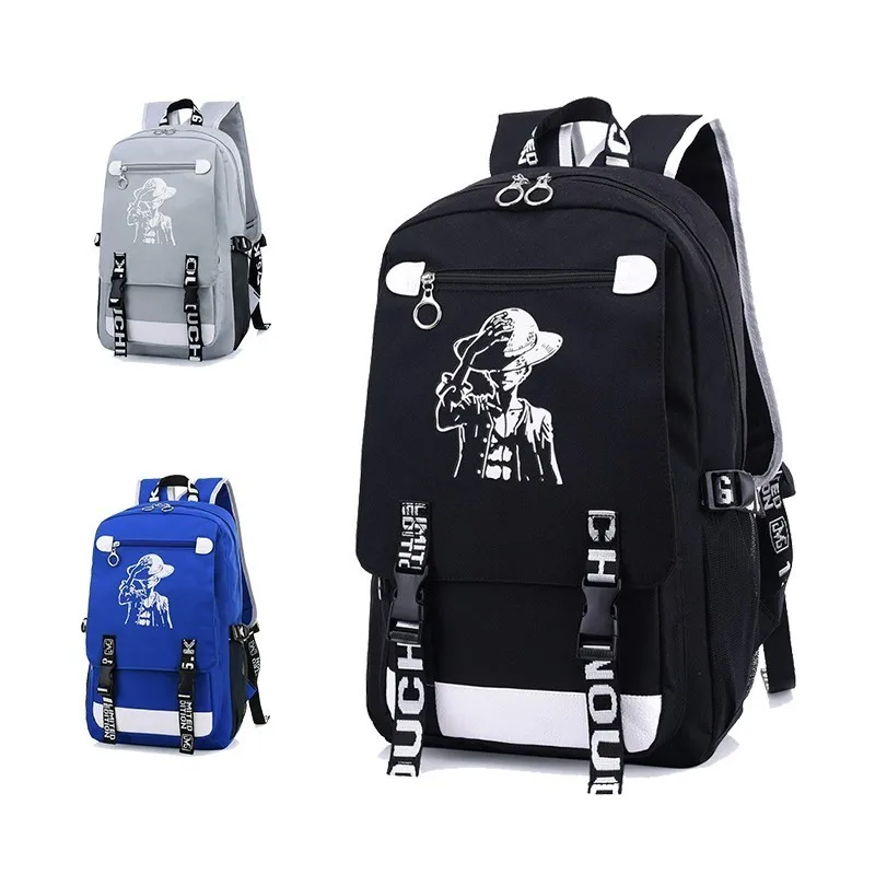 Fashion Men Women Anime One Piece Luffy knapsack Luminous Design Satchel Backpack School Bags Drop Shipping
Fashion Men Women Anime One Piece Luffy knapsack Luminous Design Satchel Backpack School Bags Drop Shipping