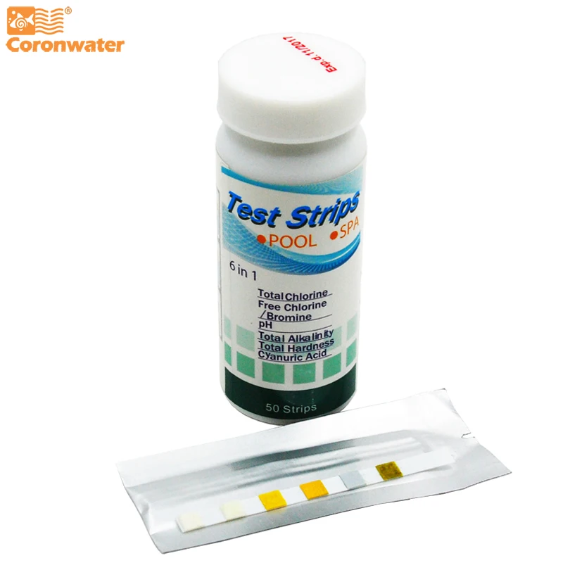 6 in 1 Drinking Water Test Strips for Chlorine Hardness Alkaline pH in Home Water BTS-06
6 in 1 Drinking Water Test Strips for Chlorine Hardness Alkaline pH in Home Water BTS-06
