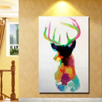 2018 Frameless handmade Oil Painting on Canvas luckly deer On The Wall Art Pictures For living room bed room Home Decoration
2018 Frameless handmade Oil Painting on Canvas luckly deer On The Wall Art Pictures For living room bed room Home Decoration