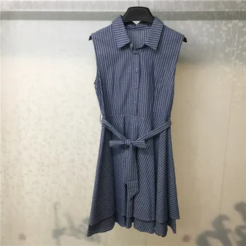 Summer Women Dress Sleeveless Striped Dress Elegant 2019 Casual A-Line Ladies Dresses Vestidos
Summer Women Dress Sleeveless Striped Dress Elegant 2019 Casual A-Line Ladies Dresses Vestidos