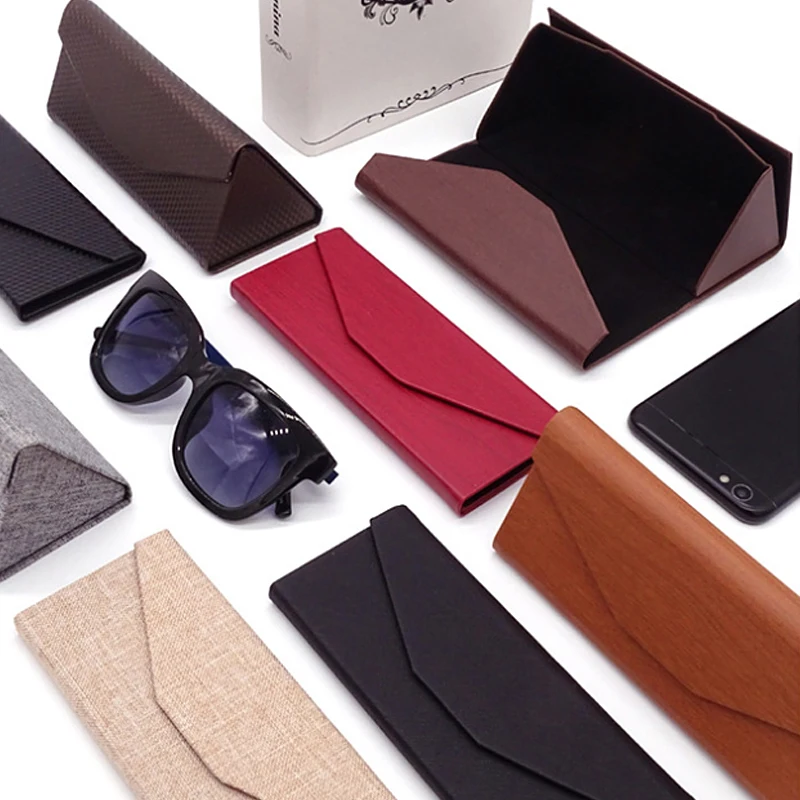 Fashion High Quality Luxury Sunglasses Case Triangular Fold Sunglasses Box Portable Protector Handmade Case For Glasses Brand
Fashion High Quality Luxury Sunglasses Case Triangular Fold Sunglasses Box Portable Protector Handmade Case For Glasses Brand