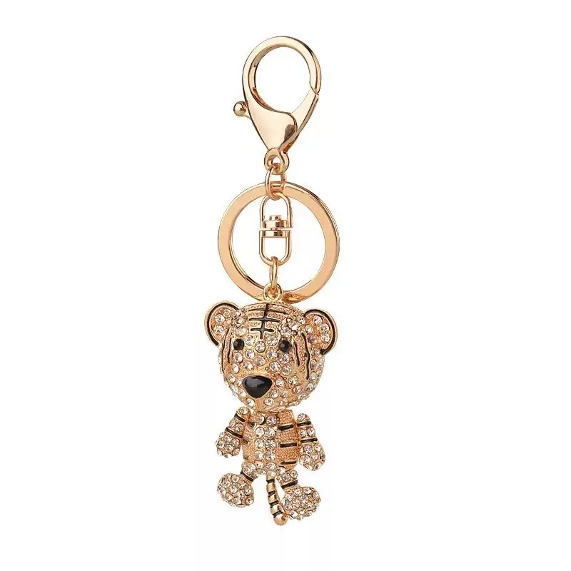 New Creative Crystal Stereo Cute Tiger Keychain Alloy Key Chains HandBag Pendant For Car Keyring Holder Fashion Gift
New Creative Crystal Stereo Cute Tiger Keychain Alloy Key Chains HandBag Pendant For Car Keyring Holder Fashion Gift