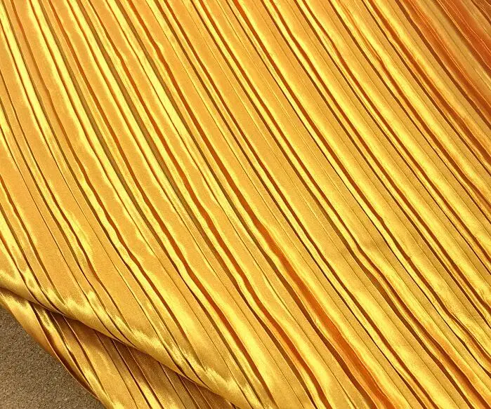 3 meters 150cm 59.05" width gold accordion pleated satin fabric dancing dress bag purse decorative fabric MM391
3 meters 150cm 59.05" width gold accordion pleated satin fabric dancing dress bag purse decorative fabric MM391