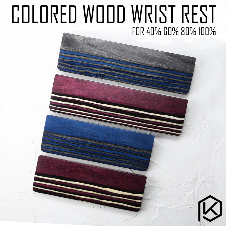 Colored Wood Wrist Rest Wood and veneer Made from solid piece of Rubber feet for mechanical keyboards gh60 xd60 xd64 80% 87 104
Colored Wood Wrist Rest Wood and veneer Made from solid piece of Rubber feet for mechanical keyboards gh60 xd60 xd64 80% 87 104