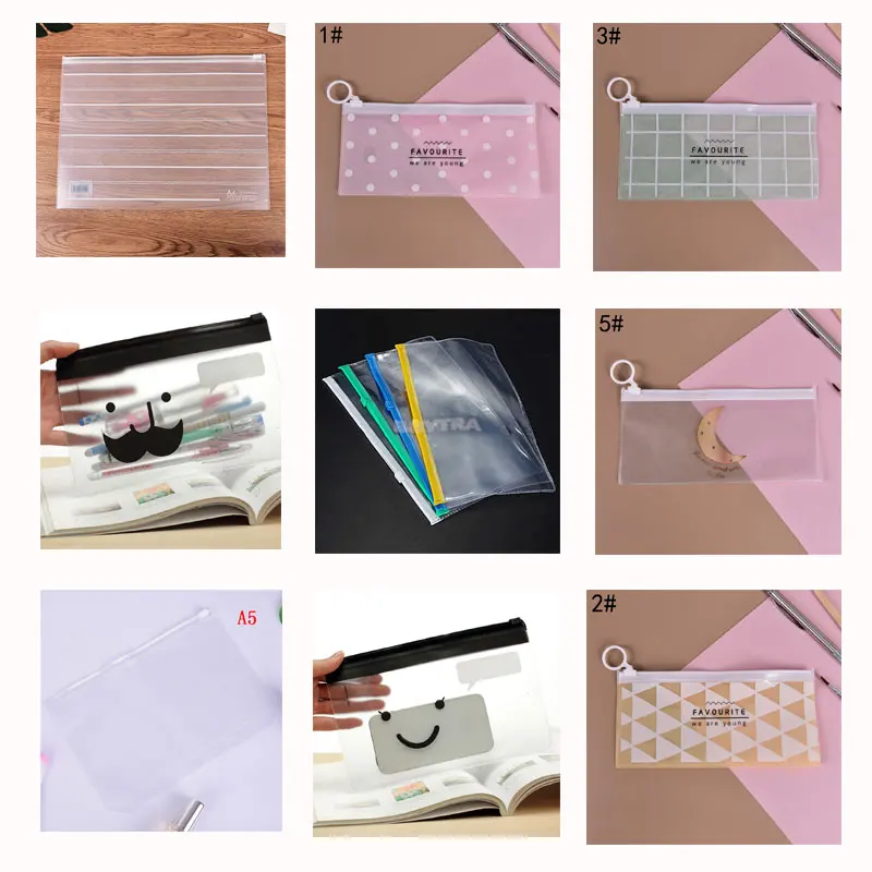 File Holders Standard Transparent PVC Pouch with Self-Styled Zipper Filing Product Binder
File Holders Standard Transparent PVC Pouch with Self-Styled Zipper Filing Product Binder