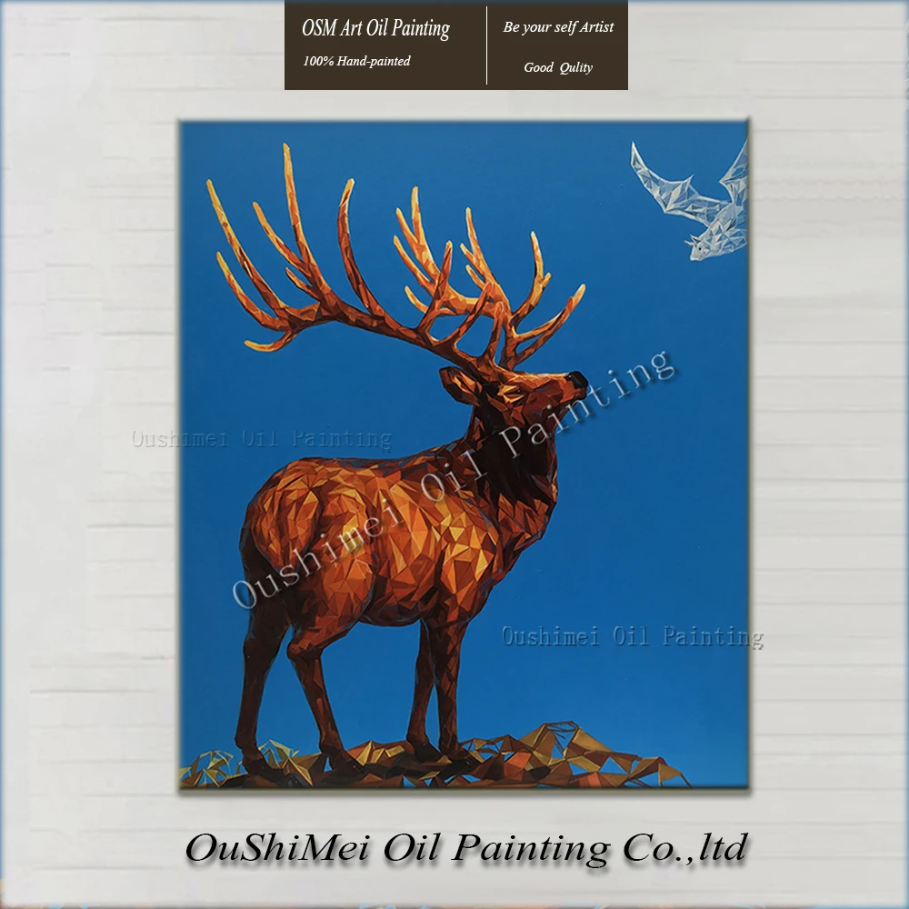 Original Hand Painted Museum Quality Deer Oil Painting on Canvas Landscape Painting Picture Wall Animals New Oil Paintings
Original Hand Painted Museum Quality Deer Oil Painting on Canvas Landscape Painting Picture Wall Animals New Oil Paintings